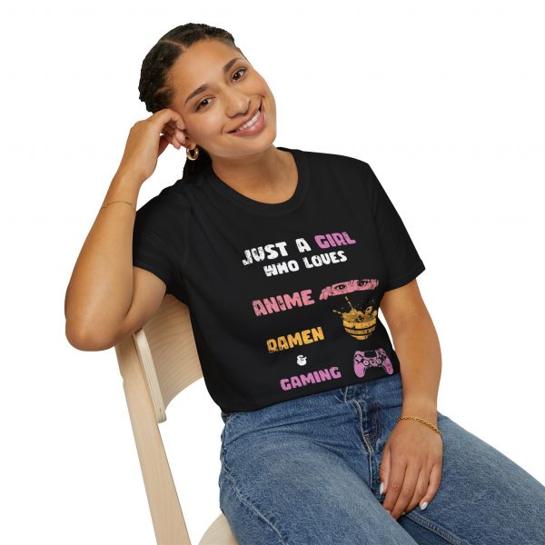 Anime, Ramen, Gaming Unisex T-Shirt - Image 4