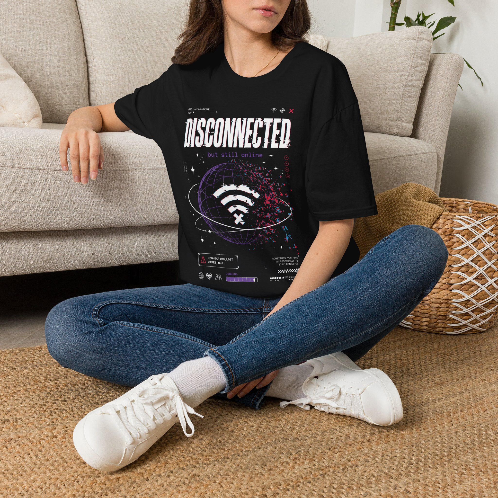 Disconnected But Still Online Unisex T-Shirt (2 Colors) - Image 4