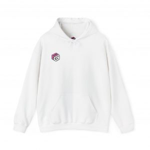 Gamer Cat White Unisex Hoodie